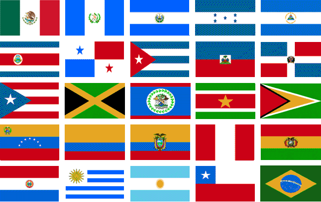 Spanish speaking country flags
