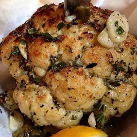 Roasted Cauliflower with Garlic and Thyme
